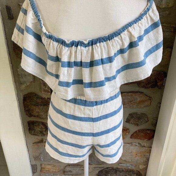 MARA HOFFMAN NOVELTY STRIPE RUFFLE SHORT AND TOP SET MSRP $335.00 Women’s XS - Picture 9 of 12